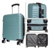 Set of turquoise suitcases 3 pcs