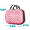 Pink set of travel suitcases 4 pcs