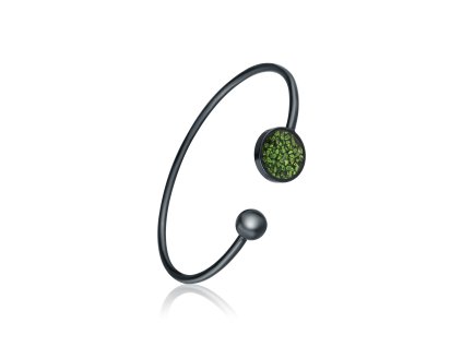 náramek se zeleným sklem