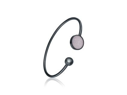 ocelový náramek s metalickými třpytky