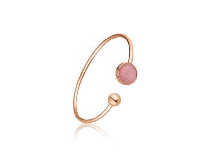 rose gold ocelový náramek s metalickými třpytky