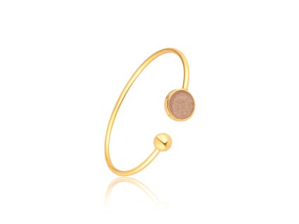 ocelový náramek ve zlatém provedení