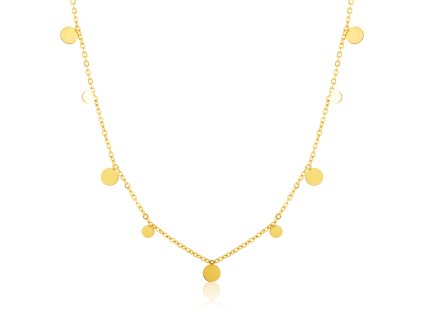 jemný náhrdelník s přívěsky