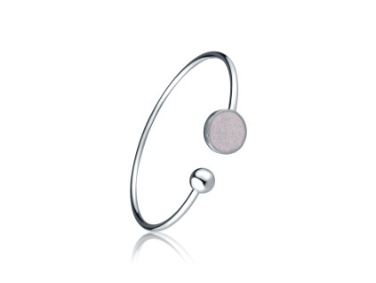 stříbrný náramek s metalickými třpytky