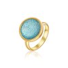 zlatý tyrkysový prsten