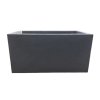 Antracitový betónový kvetináč 80x40x60 cm pre moderný exteriér a terasu