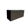 Antracitový betónový kvetináč 120x40x60 cm pre moderný exteriér a terasu