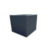 Antracitový betónový kvetináč 80x80x60 cm pre moderný exteriér a terasu