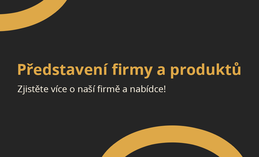 Video s představením firmy a produktů