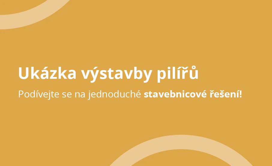 Video s ukázkou výstavby pilířků
