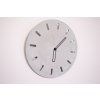 Betonové hodiny - 31 cm - šedý mikrobeton s bílou vteřinovkou