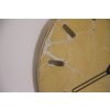 Betonové hodiny - 31 cm - zlaté s prasklinami