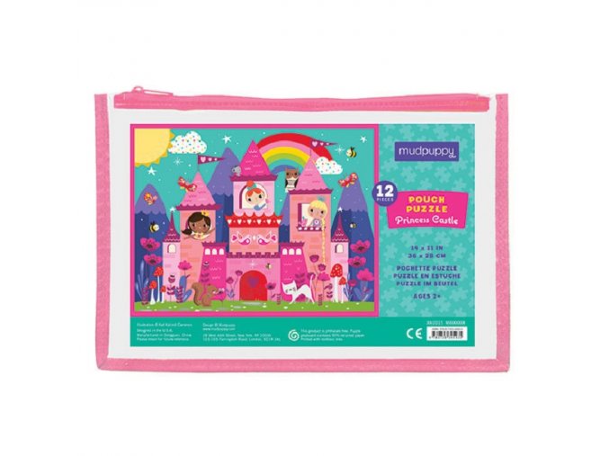 Pouch Puzzles - Princess Castle (12 pc) / Puzzle na cesty - Zámek princezny (12 ks)