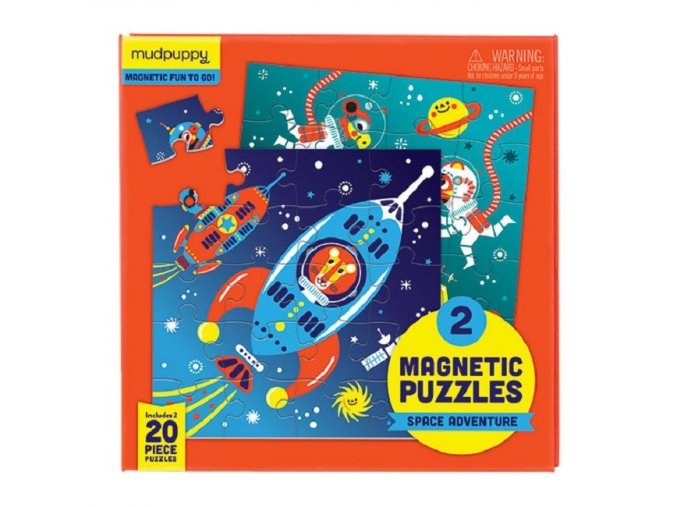 Magnetic Puzzle - Space Adventure (2x20 pc) / Magnetické puzzle - Vesmír (2x20 ks)