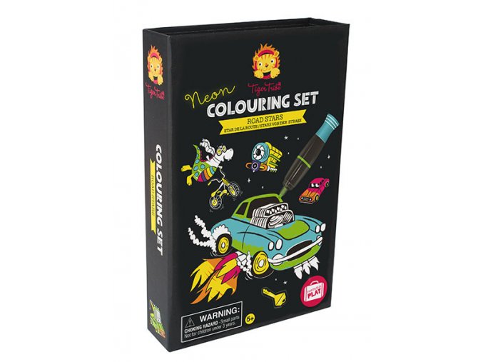 Neon Colouring Sets - Road Stars