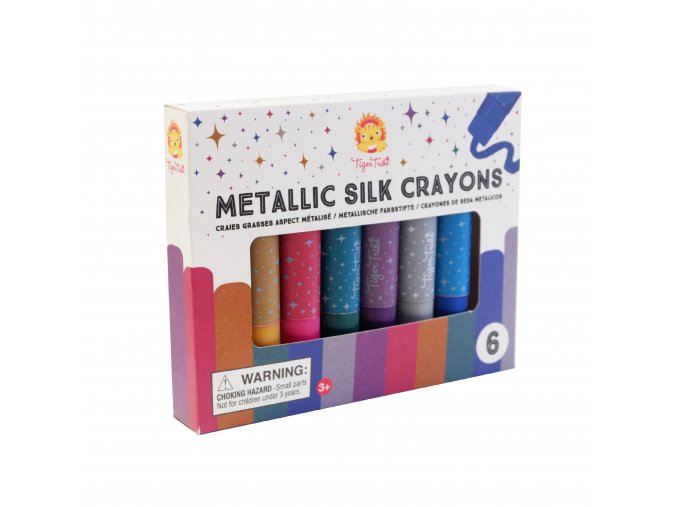 Metalické voskovky (6ks) / Metallic Silk Crayons (6pc)