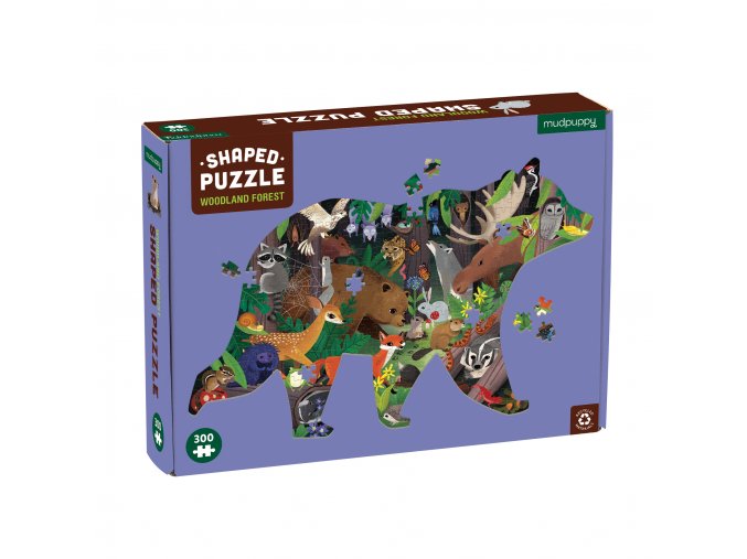 Shaped Puzzle - Woodland Forest (300 pc) / Tvarované puzzle - Z lesa (300 ks)