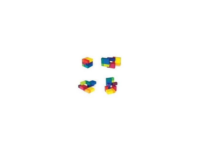 10286 drevena puzzle kostka barevna