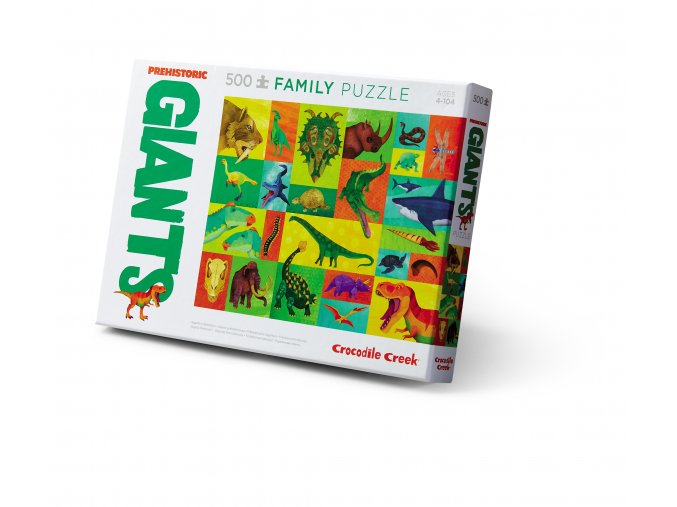 Family Puzzle Prehistoric Giants (500 pc) / Rodinné puzzle - Pravěký dinosauři (500 ks)