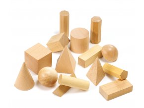 Wooden Geometric Solids / Dřevěné geometrické tvary