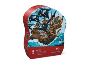 Mini puzzle - Pirates boat (24 pc) / Mini puzzle - Pirátská loď (24 ks)