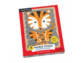 Puzzle Sticks - Zvířata (24 dílků) / Puzzle Sticks - Geometric Animals (24 pc)