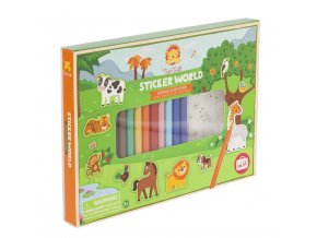 4986 kreativni set zviratka sticker world animals abound