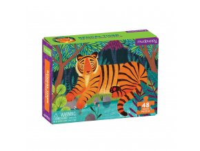 Puzzle mini - Tygr bengálský (48 ks) / Puzzle Mini - Bengal Tiger (48 pc)
