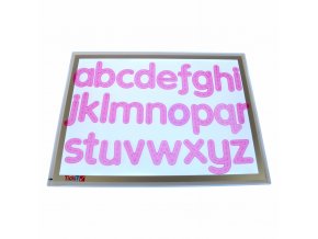 Písmená - růžové silikónové (26 ks) / Silishape Trace Alphabet-Pink (26 pc)