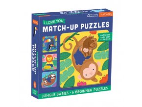 Match-Up Puzzle Jungle Babies / Match-Up Puzzle - Mláďata z džugle