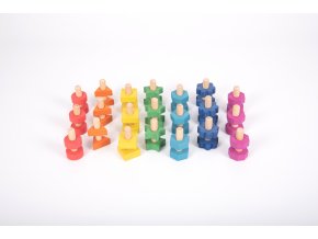 Rainbow wooden nuts and bolts PK21