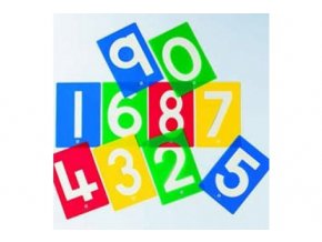 Číselné šablony set / Number stencils set