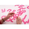 Písmená - růžové silikónové (26 ks) / Silishape Trace Alphabet-Pink (26 pc)
