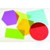 Průhledné barevné tvary velké (6 ks) / Jumbo colour Mixing Shapes (6 pc)