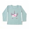 Dětské tričko JEDNOROŽEC MINT dlouhý rukáv