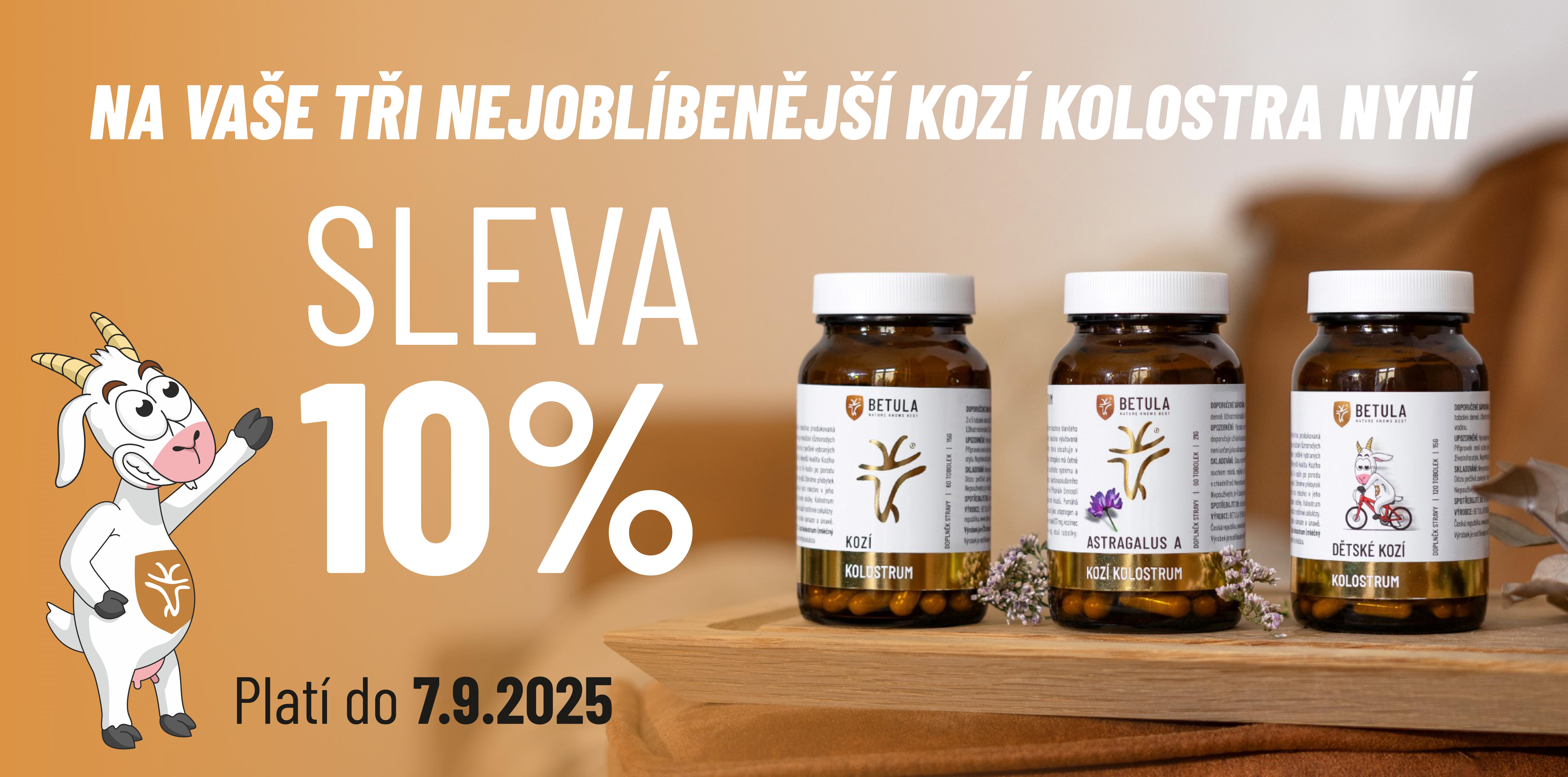 sleva 10% všechny kozí
