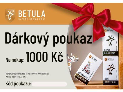 výstřižek dárkový poukaz 1000 do 31.7.27
