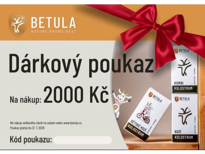 Výstřižek dárkový poukaz 2000 2025