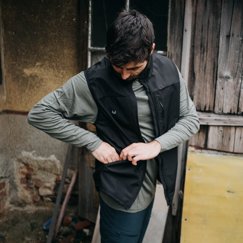 Funkční unisex vesta Vagus NANO - Černá