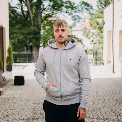Mikina Vagus Zippa – Šedá
