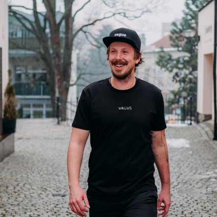 Unisex tričko Vagus Bunny - Černé