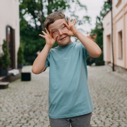 Dětské tričko Vagus Zajda - Zelenomodré