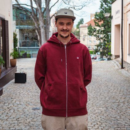 Mikina Vagus Zippa – Vínová