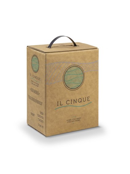 Bag in box, white wine, IL CINQUE Cuveé, Veneto, Vitevis, 11%, 5L
