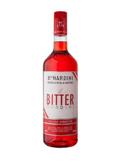 Akční set 3xBitter Nardini 1,0l, 24% + 6 skleniček Bitter zdarma