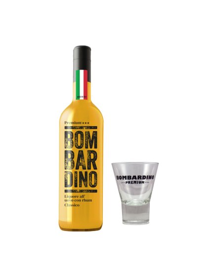 Bombardino Premium® CLASSICO 1,0L (17 % Vol.) + 1x sklenička | Made in Italy