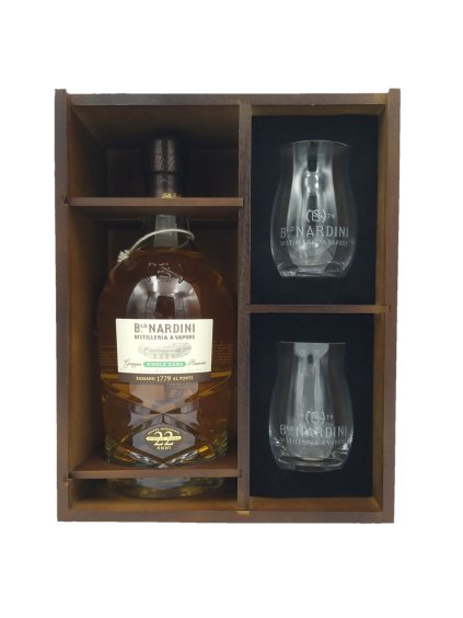 Grappa Riserva, 22y, SINGLE CASK LIMITED, Distilleria Nardini, 0.7l, 45% Vol., Riedel
