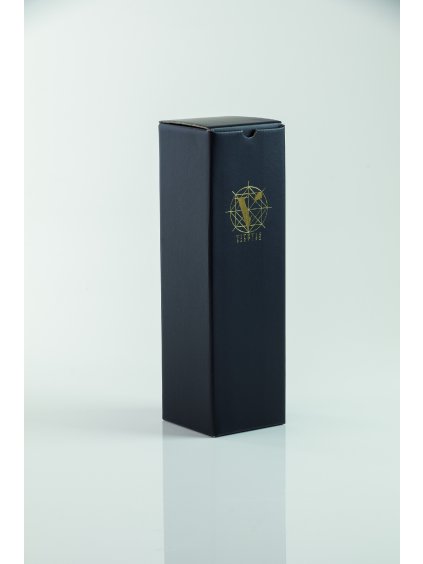 Confezione regalo nera, logo VITEVIS per bottiglia da 0,75 l