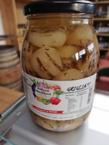 Grilled onions in oil (Cipolle grigliate), 950gr, Palluzzi e Bartolucci, Italy