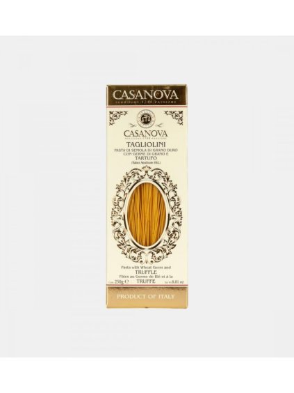 Těstoviny " TAGLIOLINI" vaječné těstoviny  s pšeničnými klíčky a lanýži,250gr,  Casanova